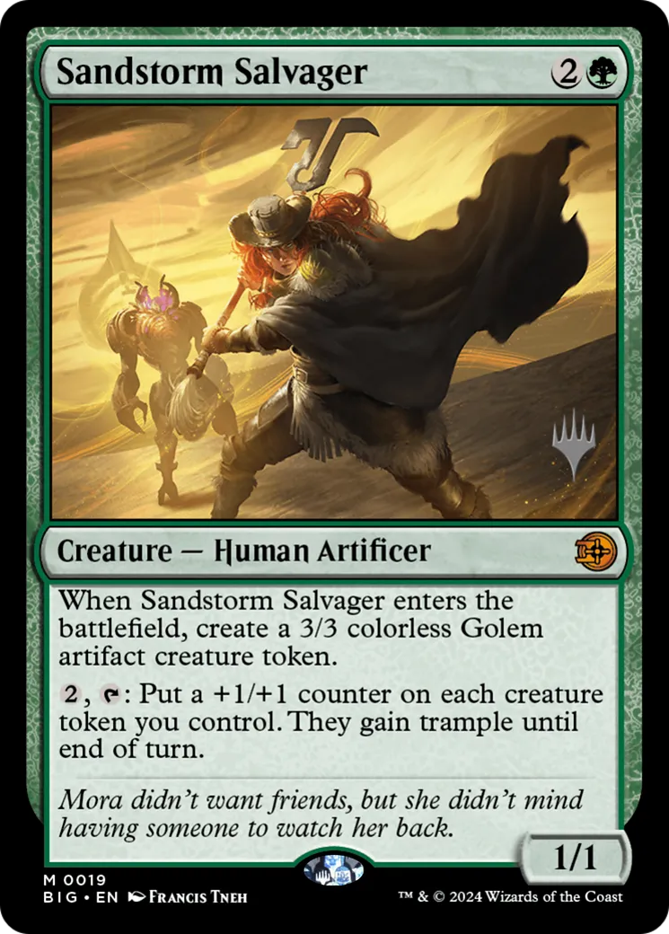 Sandstorm Salvager — The Big Score Promos — Magic: The Gathering