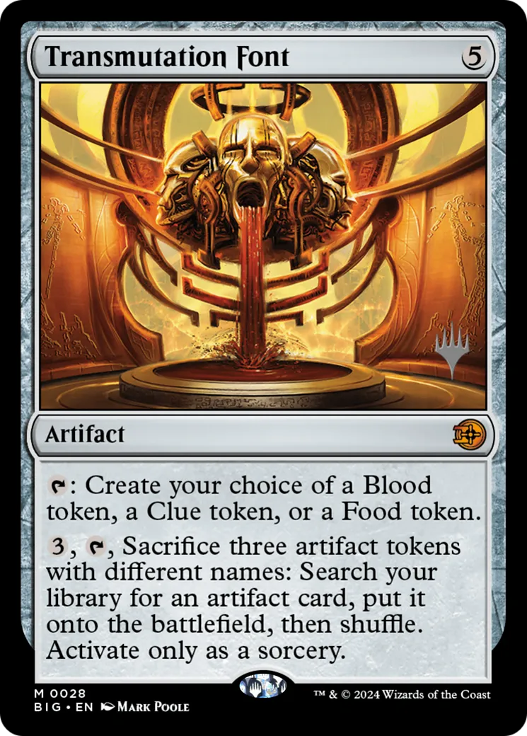 Transmutation Font — The Big Score Promos — Magic: The Gathering