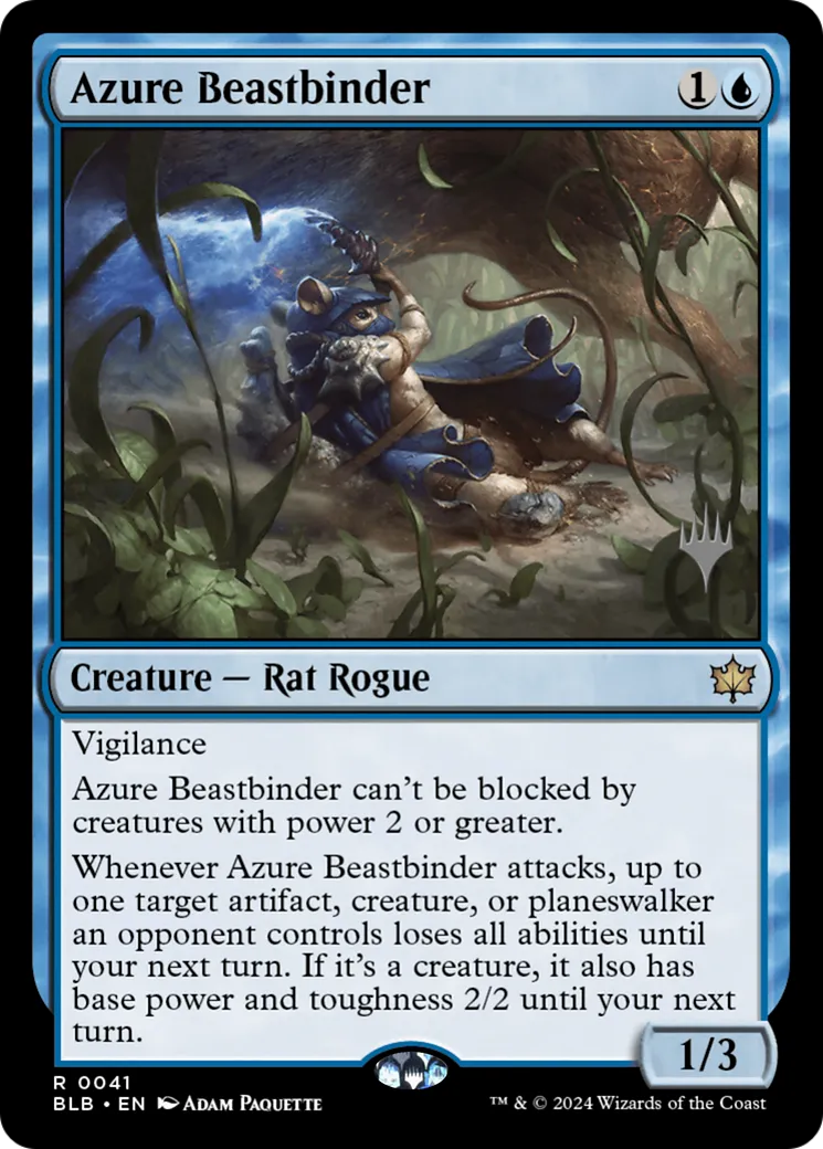 Lieur-de-bête d'azur — Bloomburrow Promos — Magic: The Gathering