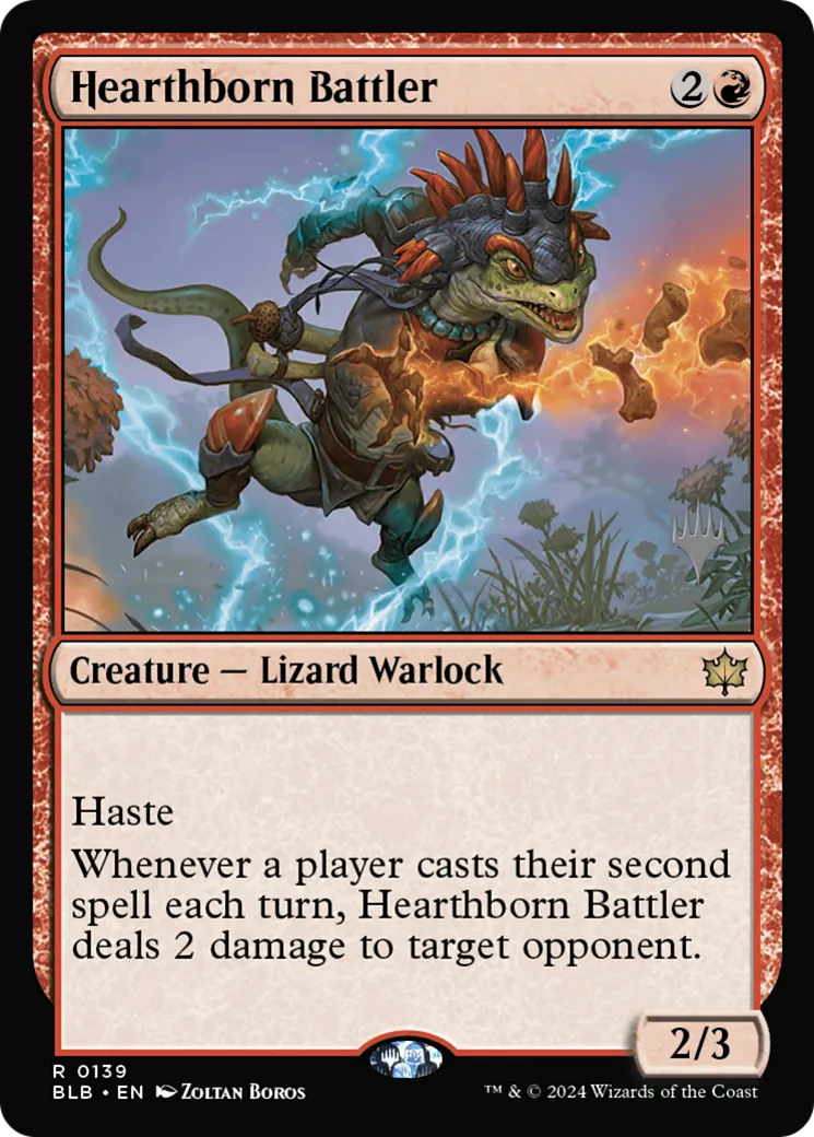 Hearthborn Battler — Bloomburrow Promos — Magic: The Gathering