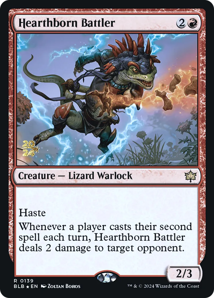 Combattant né de l'âtre — Bloomburrow Promos — Magic: The Gathering