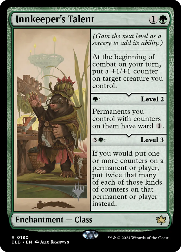 Talent de l'aubergiste — Bloomburrow Promos — Magic: The Gathering