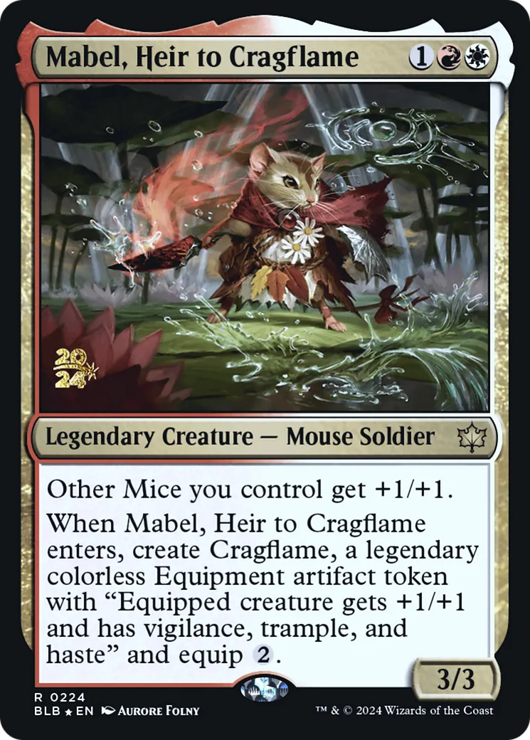 Mabel, héritière de Flamme du roc — Bloomburrow Promos — Magic: The Gathering