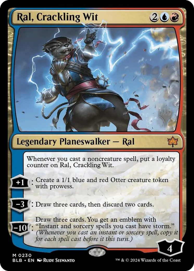 Ral, l'intellect crépitant — Bloomburrow Promos — Magic: The Gathering