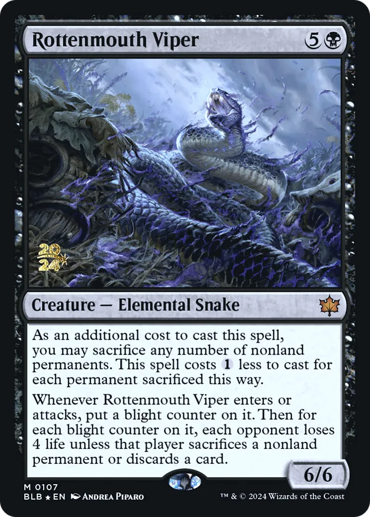 Vipère putregueule — Bloomburrow Promos — Magic: The Gathering