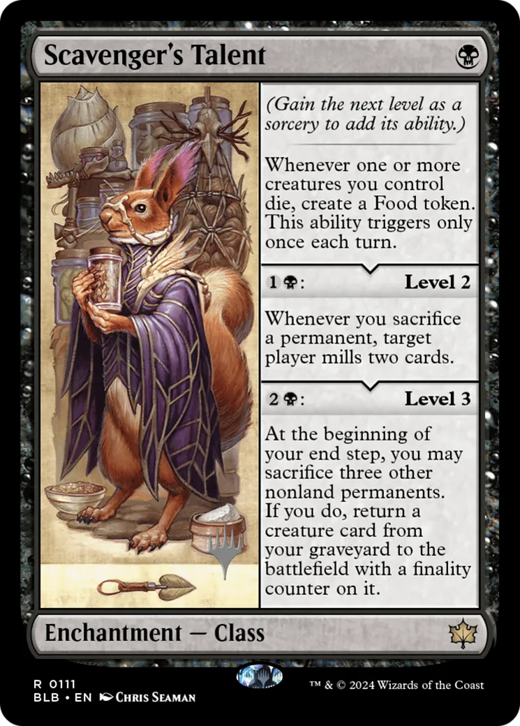Talent du charognard — Bloomburrow Promos — Magic: The Gathering