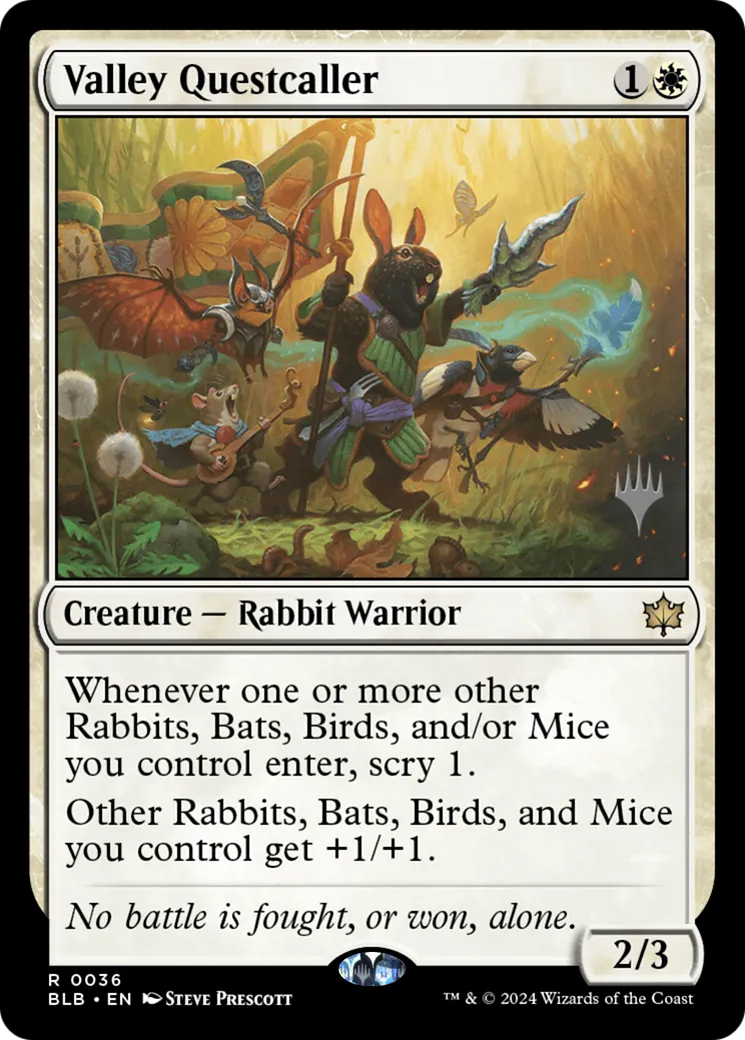 Meneur de quête de Vallée — Bloomburrow Promos — Magic: The Gathering