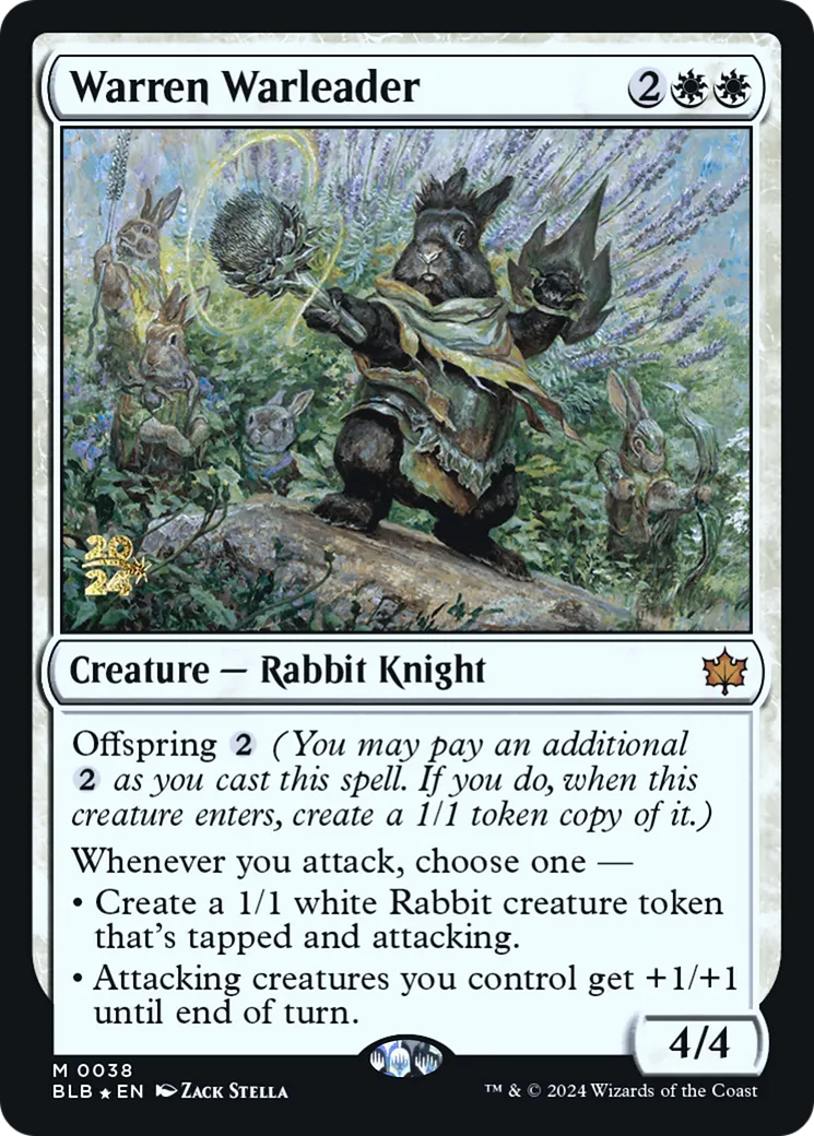 Warren Warleader — Bloomburrow Promos — Magic: The Gathering