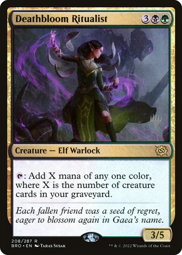 Deathbloom Ritualist — The Brothers' War Promos — Magic: The Gathering