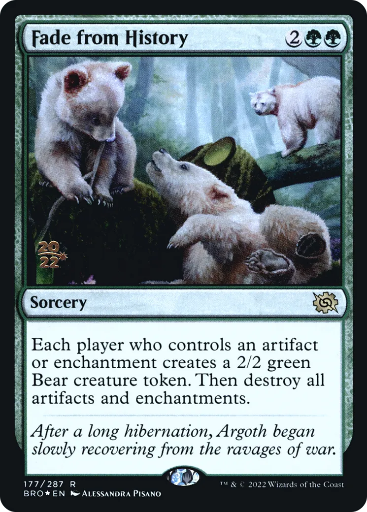 Disparition de l'histoire — The Brothers' War Promos — Magic: The Gathering