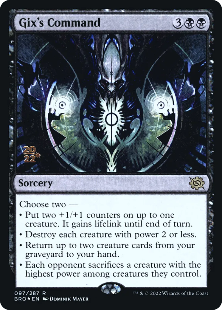 Gix's Command — The Brothers' War Promos — Magic: The Gathering