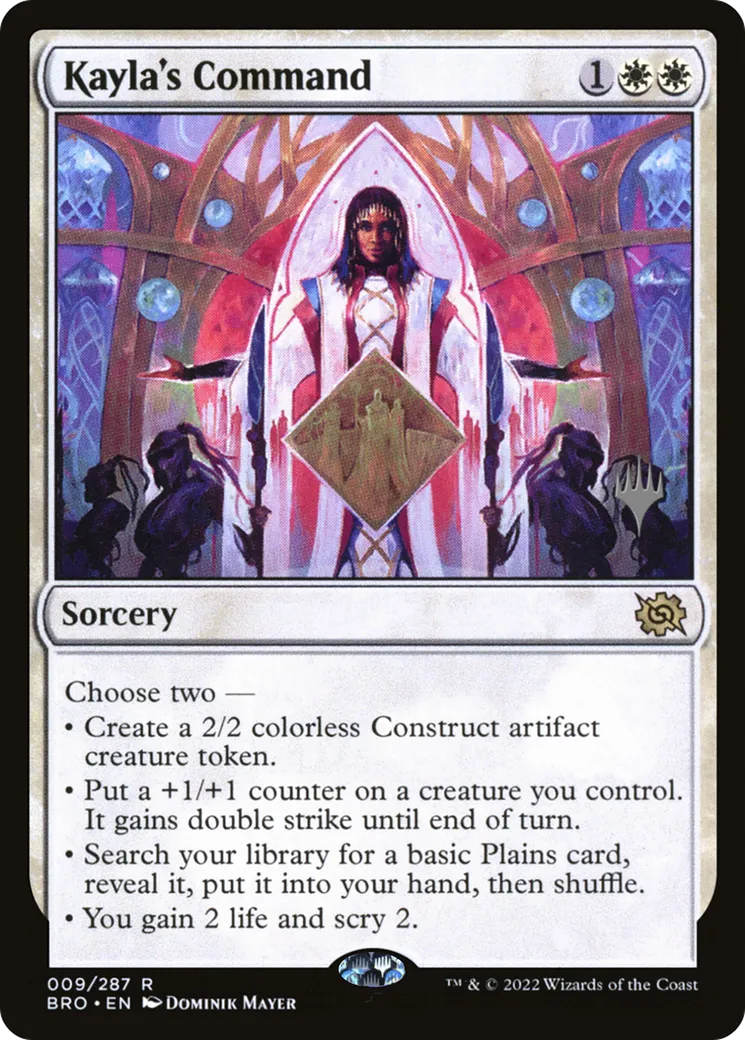 Commandement de Kayla — The Brothers' War Promos — Magic: The Gathering