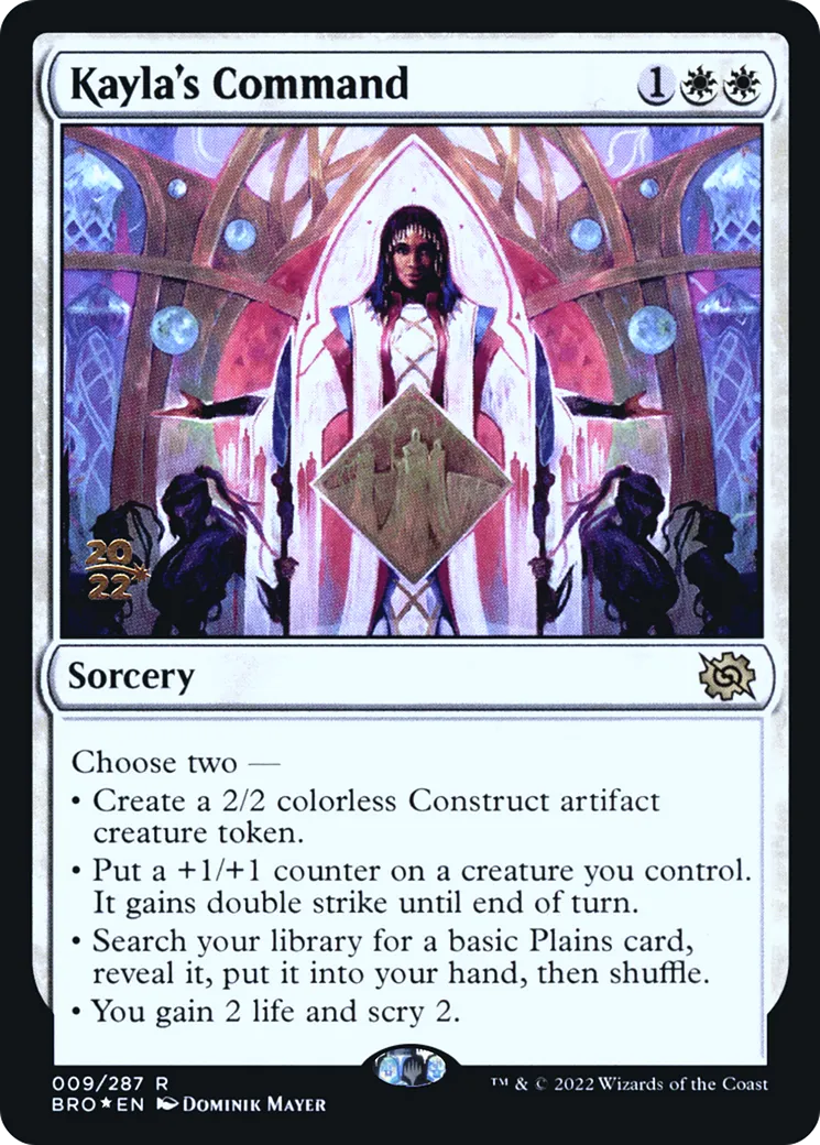 Commandement de Kayla — The Brothers' War Promos — Magic: The Gathering