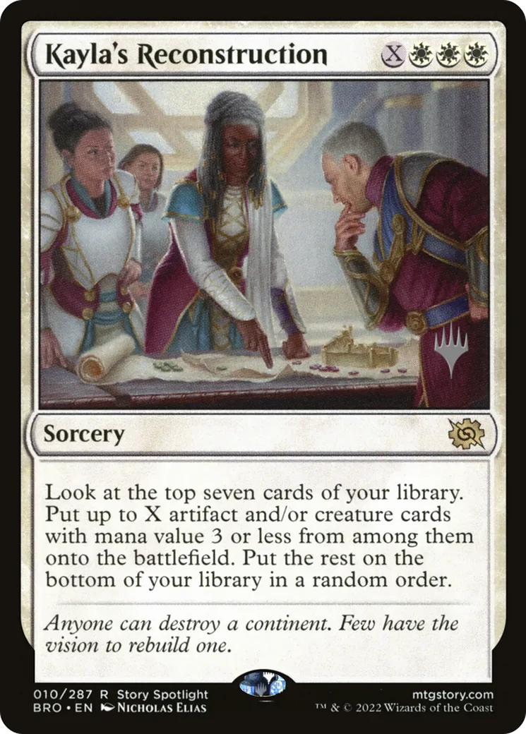 Reconstruction de Kayla — The Brothers' War Promos — Magic: The Gathering