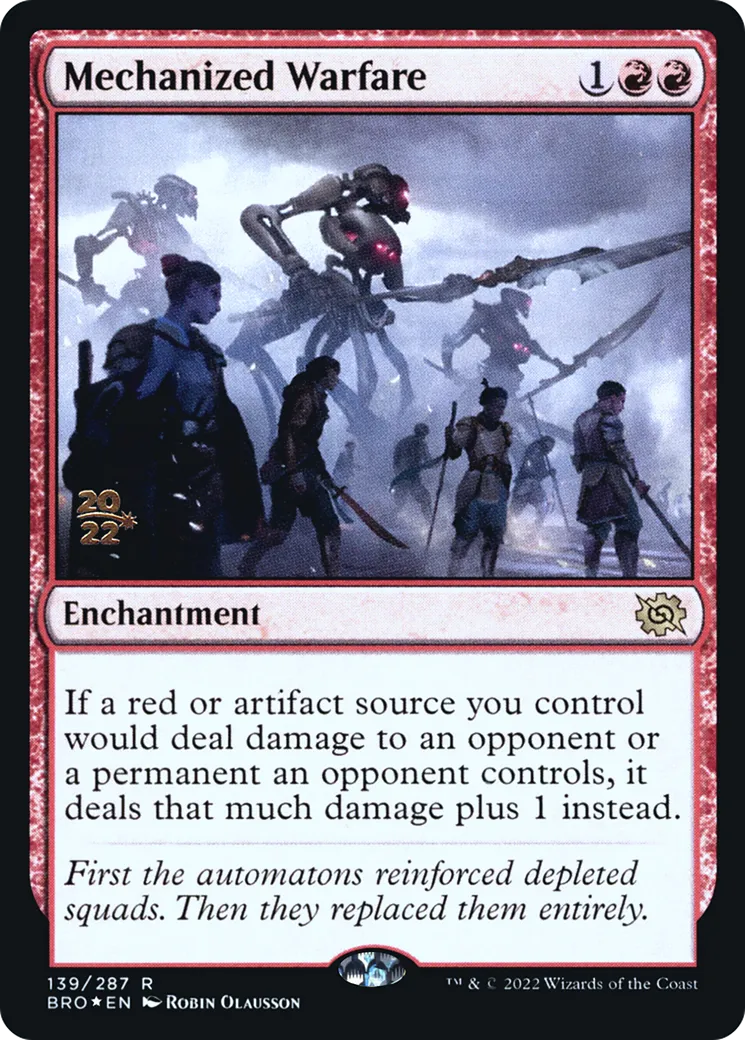 Guerre mécanisée — The Brothers' War Promos — Magic: The Gathering