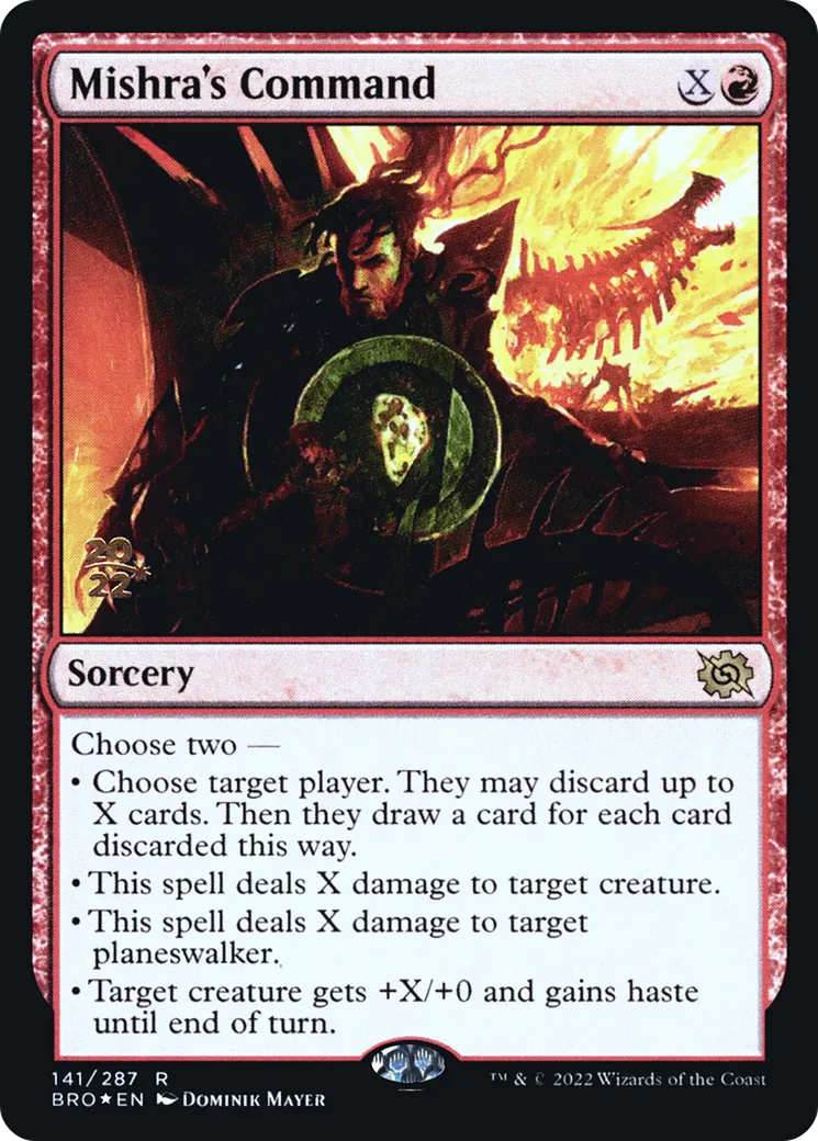 Commandement de Mishra — The Brothers' War Promos — Magic: The Gathering