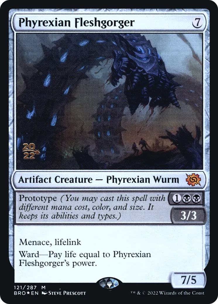 Avaleur de chair phyrexian — The Brothers' War Promos — Magic: The Gathering