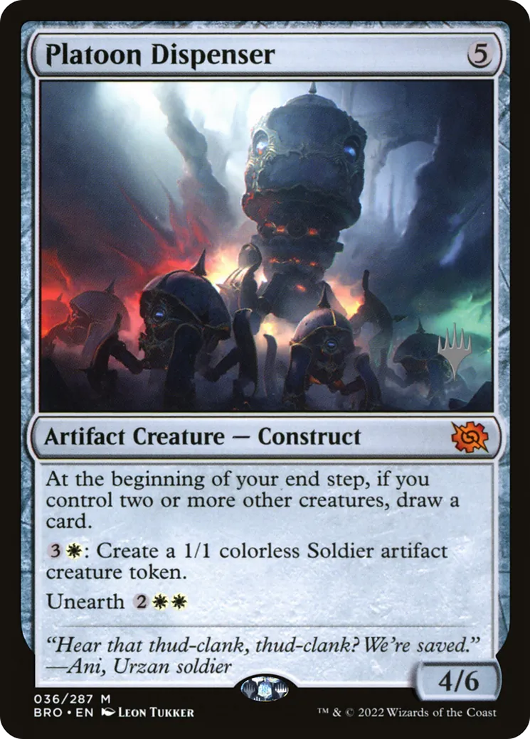 Distributeur de régiments from The Brothers' War Promos - Magic: The Gathering