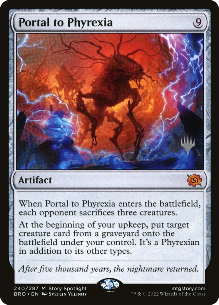 Portail de Phyrexia — The Brothers' War Promos — Magic: The Gathering