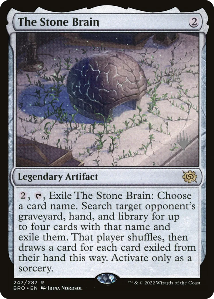 Le Cerveau de Pierre — The Brothers' War Promos — Magic: The Gathering