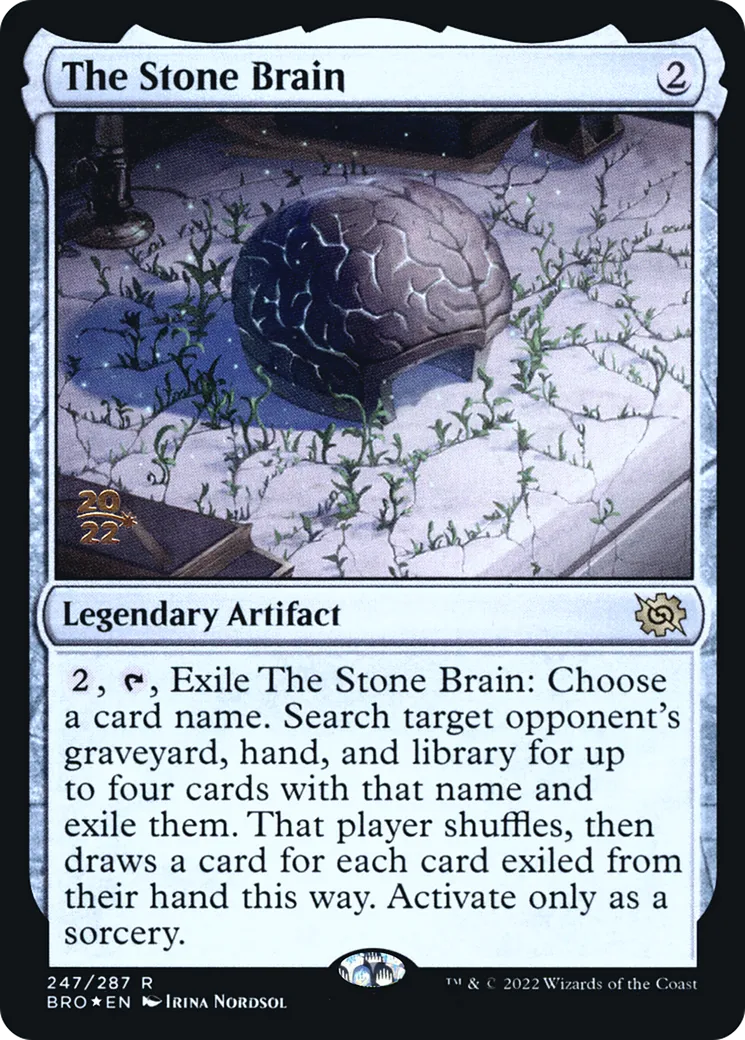 Le Cerveau de Pierre — The Brothers' War Promos — Magic: The Gathering