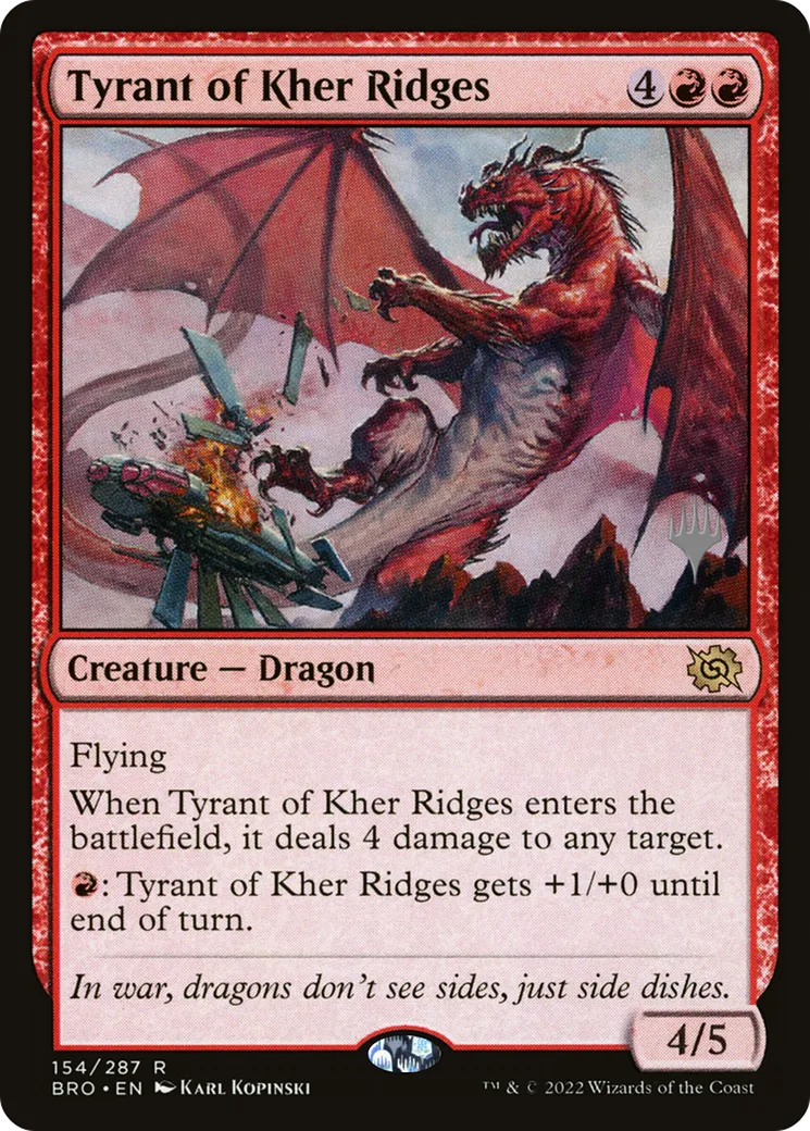 Tyrant of Kher Ridges from The Brothers' War Promos - Magic: The Gathering