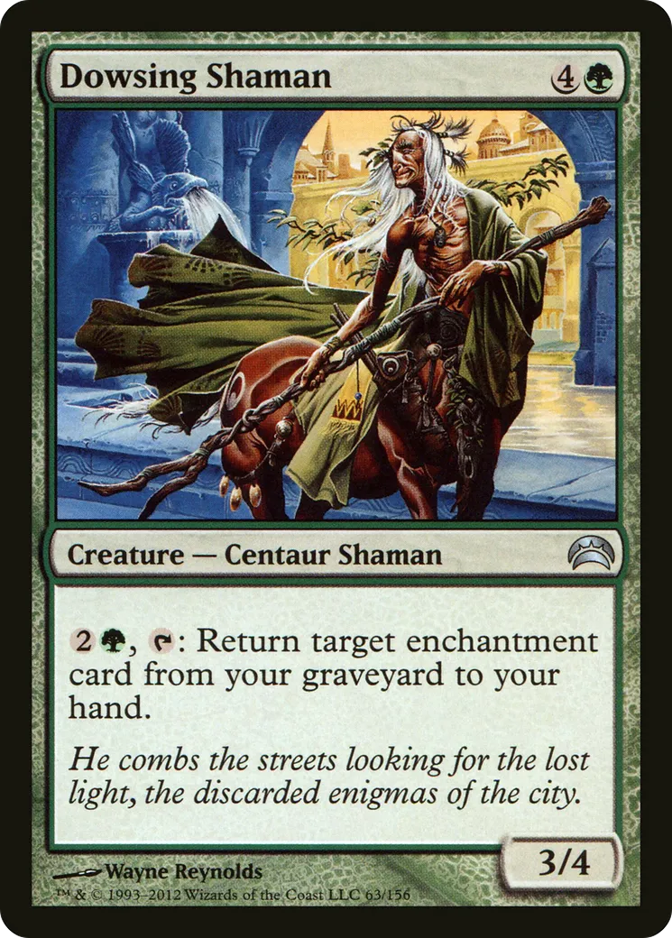 Dowsing Shaman — Planechase 2012 — Magic: The Gathering