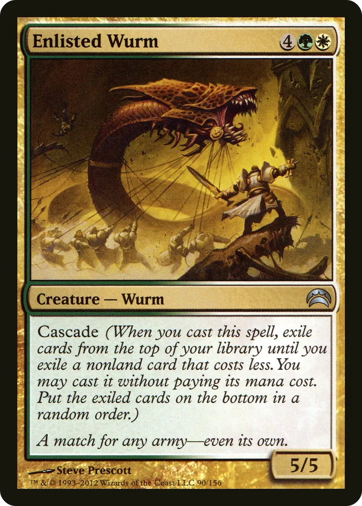 Enlisted Wurm — Planechase 2012 — Magic: The Gathering