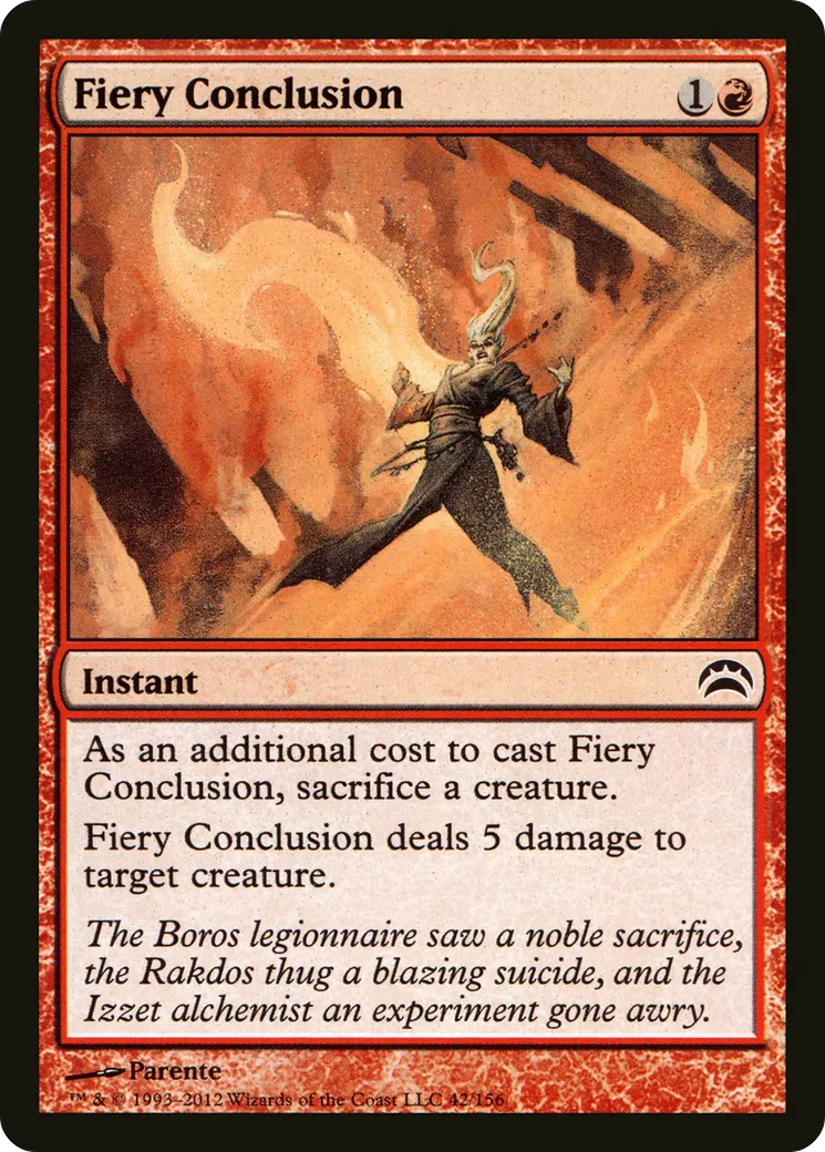 Conclusion ardente — Planechase 2012 — Magic: The Gathering