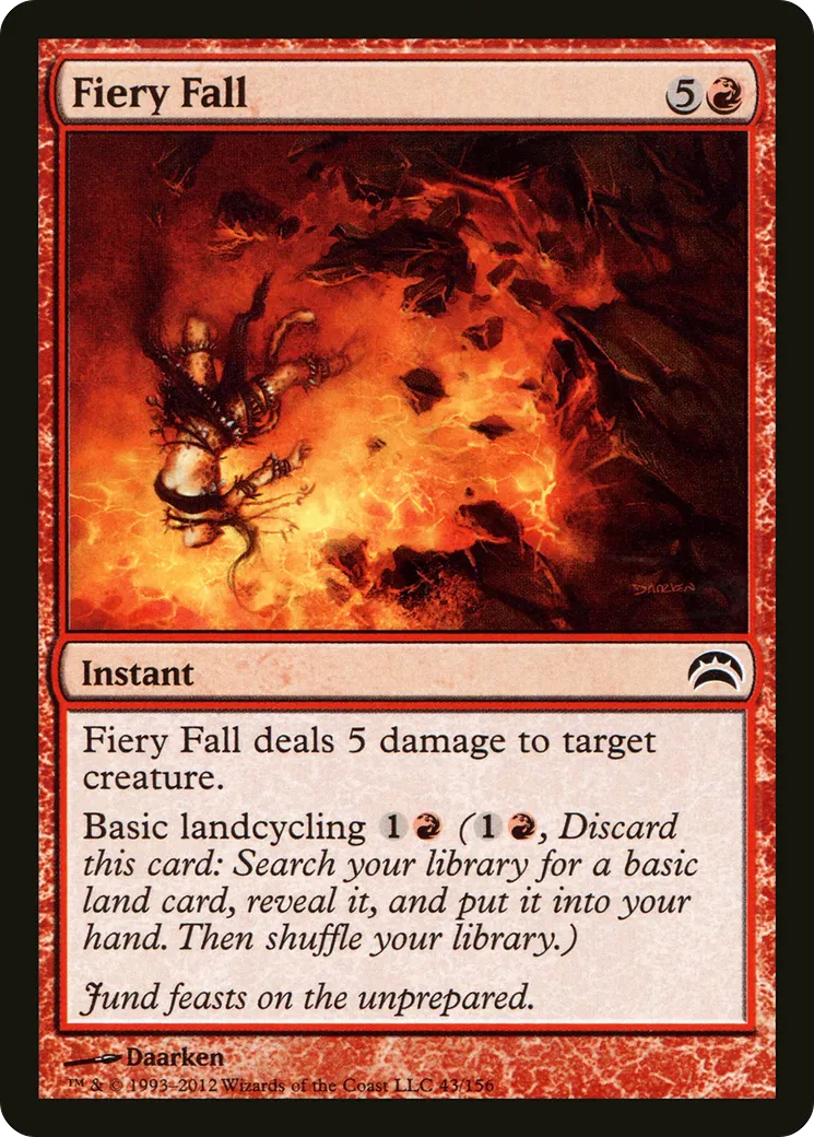Chute ardente — Planechase 2012 — Magic: The Gathering