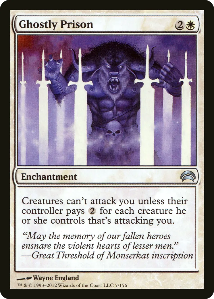 Ghostly Prison — Planechase 2012 — Magic: The Gathering