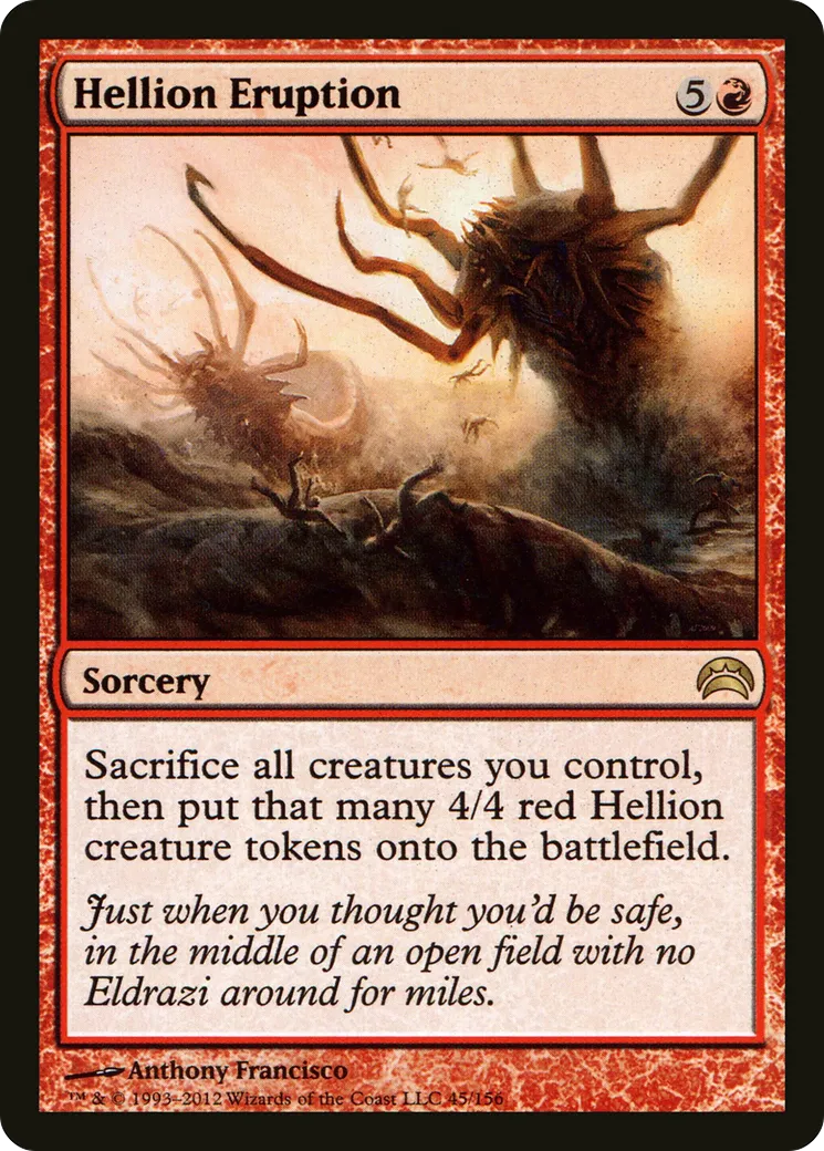 Hellion Eruption — Planechase 2012 — Magic: The Gathering