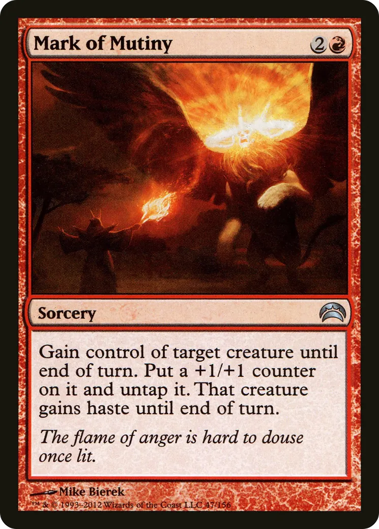 Mark of Mutiny — Planechase 2012 — Magic: The Gathering