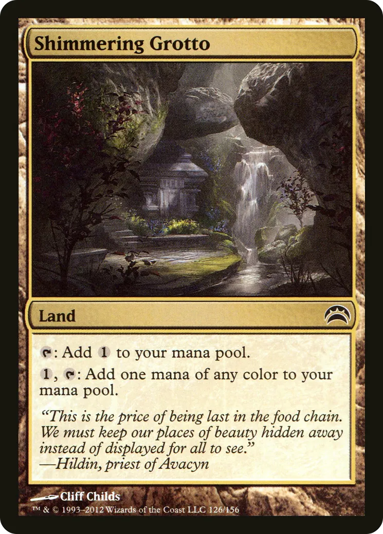 Shimmering Grotto — Planechase 2012 — Magic: The Gathering