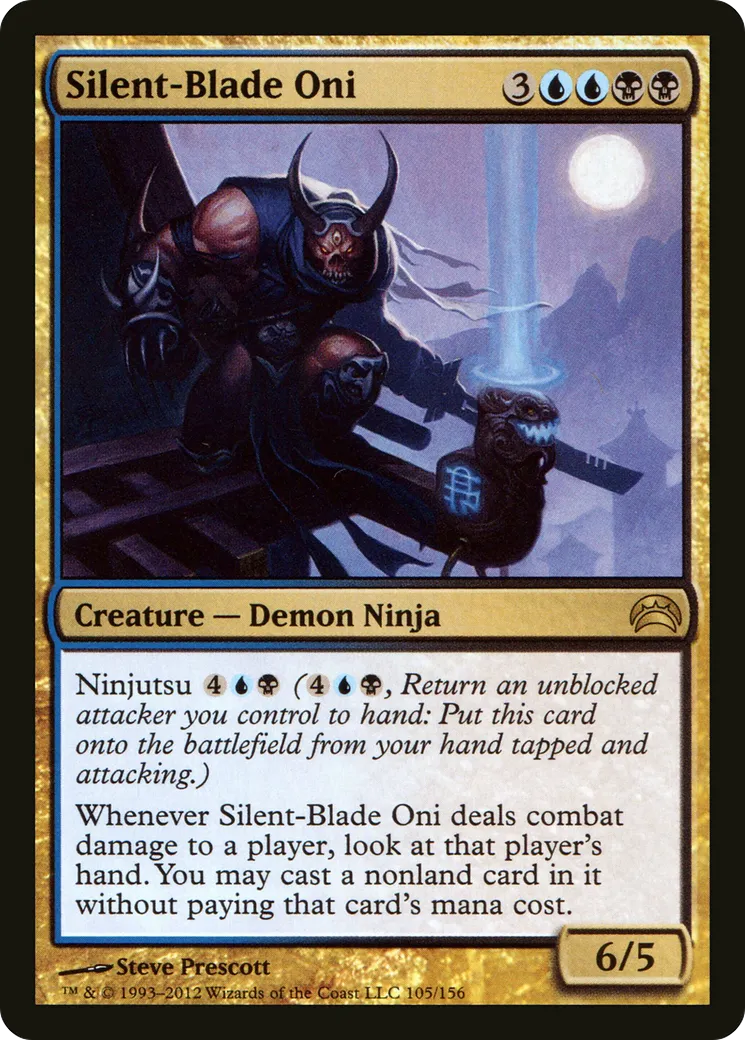 Silent-Blade Oni — Planechase 2012 — Magic: The Gathering