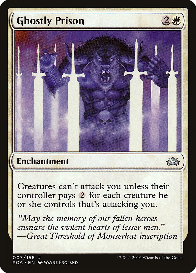 Ghostly Prison — Planechase Anthology — Magic: The Gathering