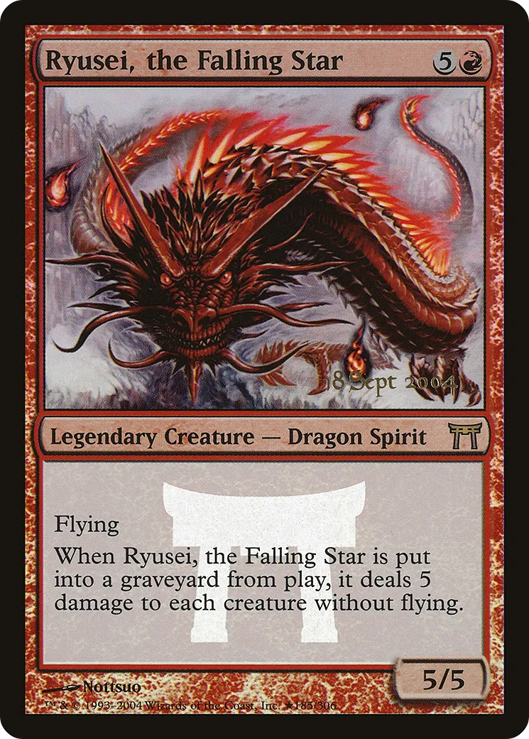 Ryusei, the Falling Star — Champions of Kamigawa Promos — Magic: The Gathering