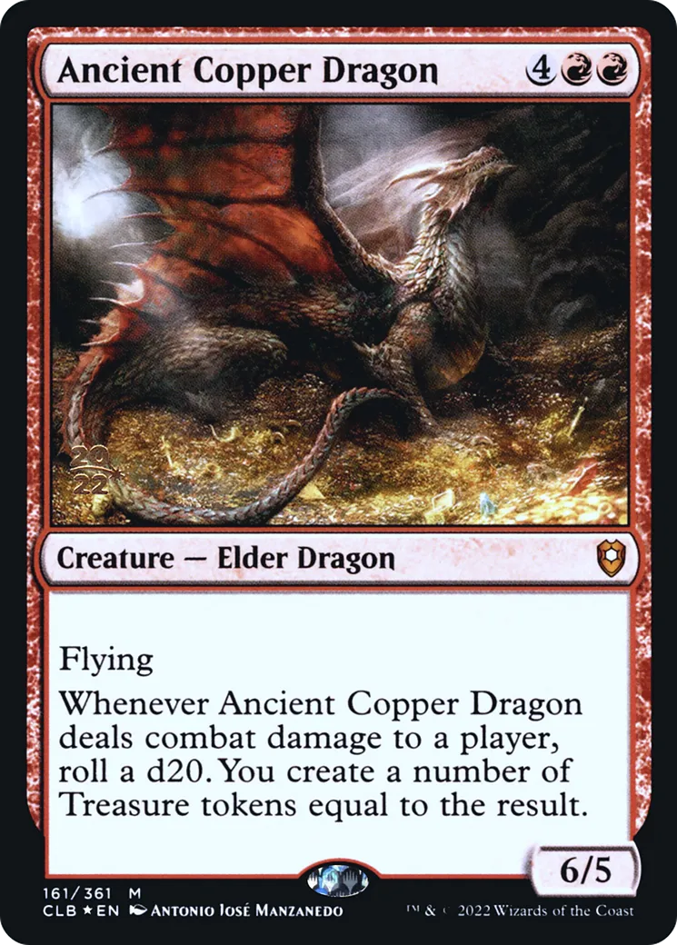 Dragon de cuivre ancien from Battle for Baldur's Gate Promos - Magic: The Gathering