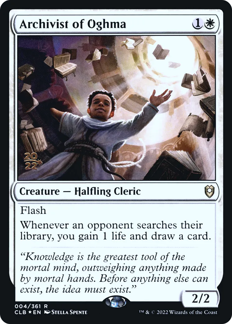 Archivist of Oghma — Battle for Baldur's Gate Promos — Magic: The Gathering