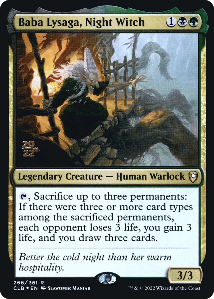 Baba Lysaga, Night Witch — Battle for Baldur's Gate Promos — Magic: The Gathering