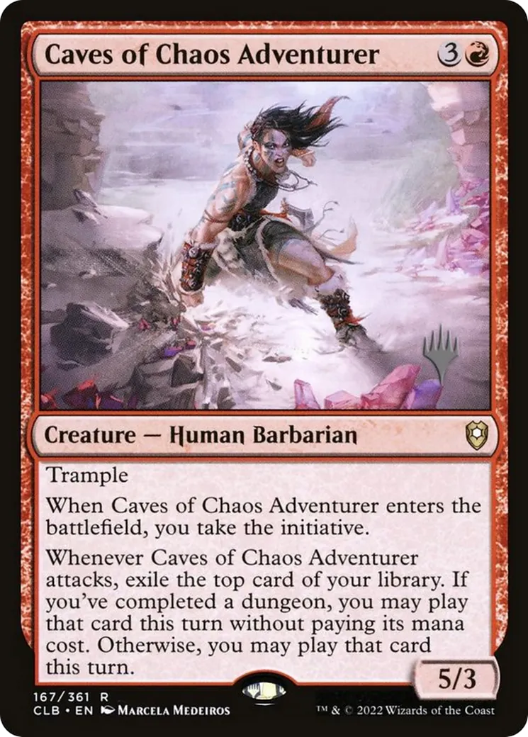 Caves of Chaos Adventurer from Battle for Baldur's Gate Promos - Magic: The Gathering