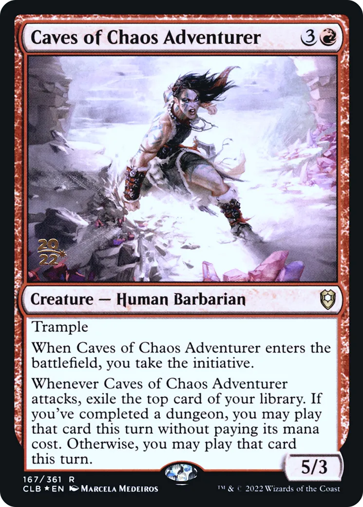 Caves of Chaos Adventurer — Battle for Baldur's Gate Promos — Magic: The Gathering