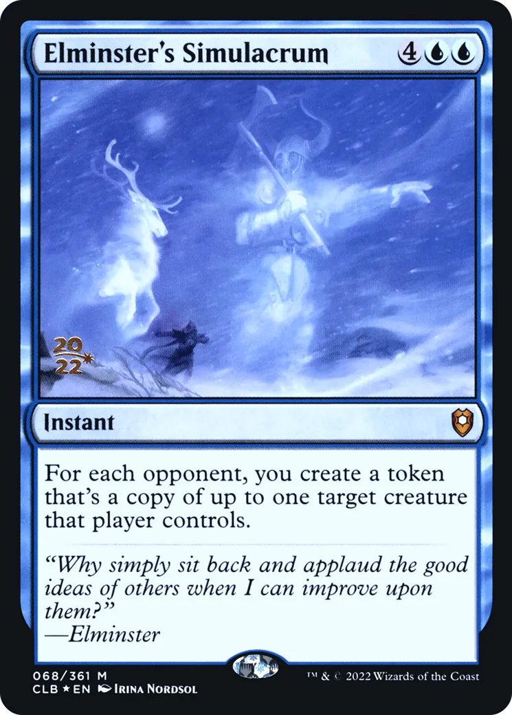 Elminster's Simulacrum — Battle for Baldur's Gate Promos — Magic: The Gathering
