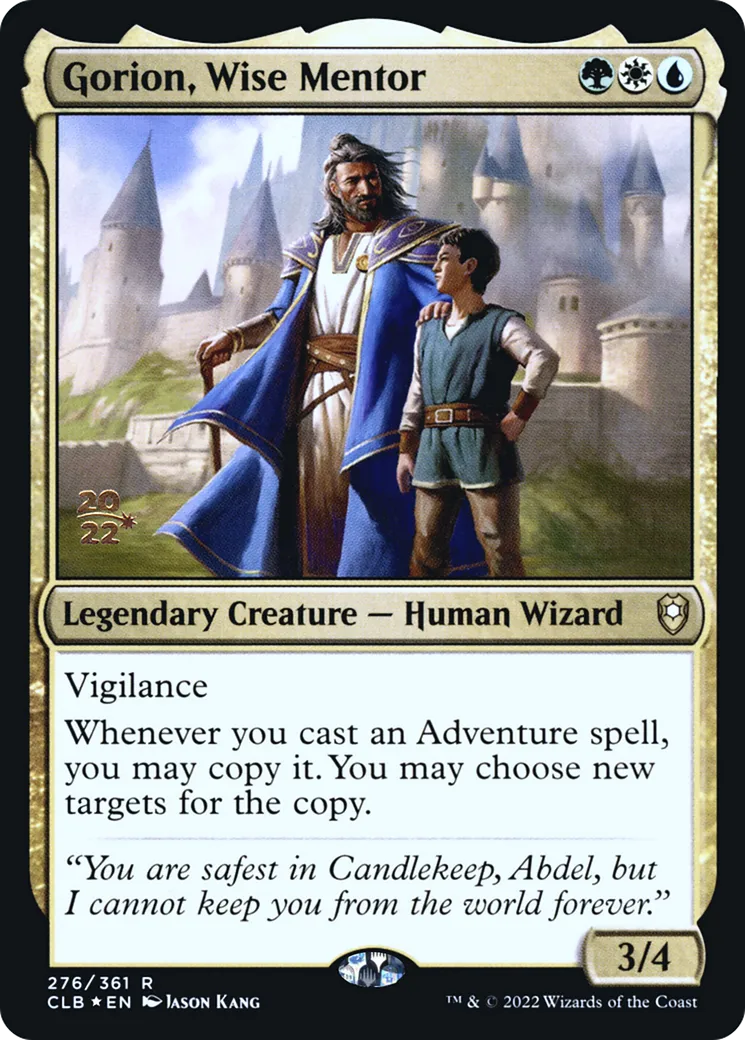 Gorion, Wise Mentor — Battle for Baldur's Gate Promos — Magic: The Gathering