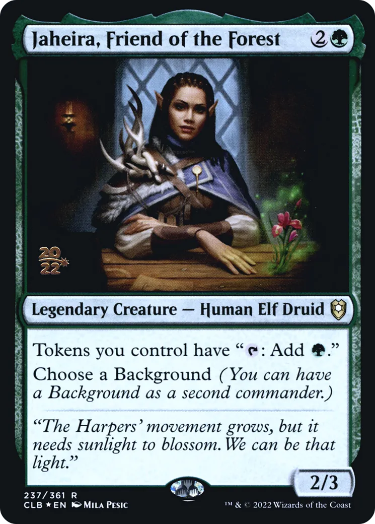 Jaheira, Friend of the Forest — Battle for Baldur's Gate Promos — Magic: The Gathering