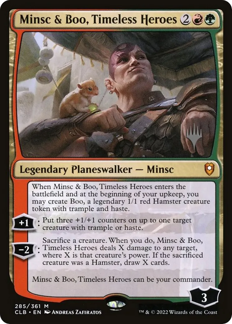 Minsc & Boo, Timeless Heroes — Battle for Baldur's Gate Promos — Magic: The Gathering