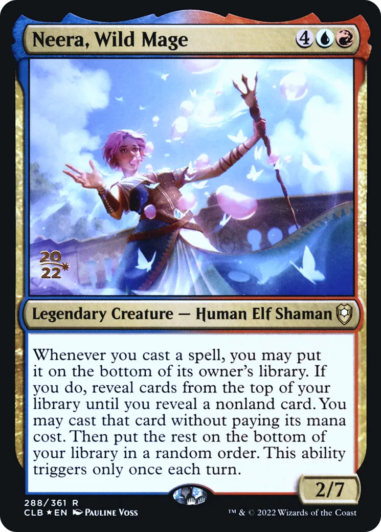 Neera, Wild Mage — Battle for Baldur's Gate Promos — Magic: The Gathering