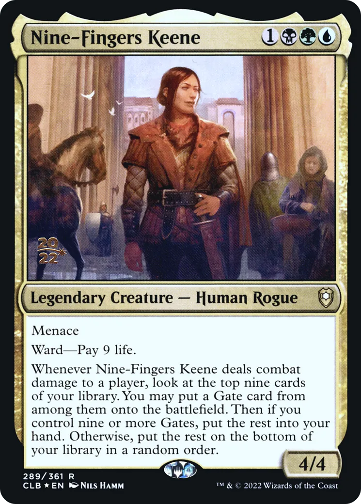 Keene aux Neuf-Doigts — Battle for Baldur's Gate Promos — Magic: The Gathering
