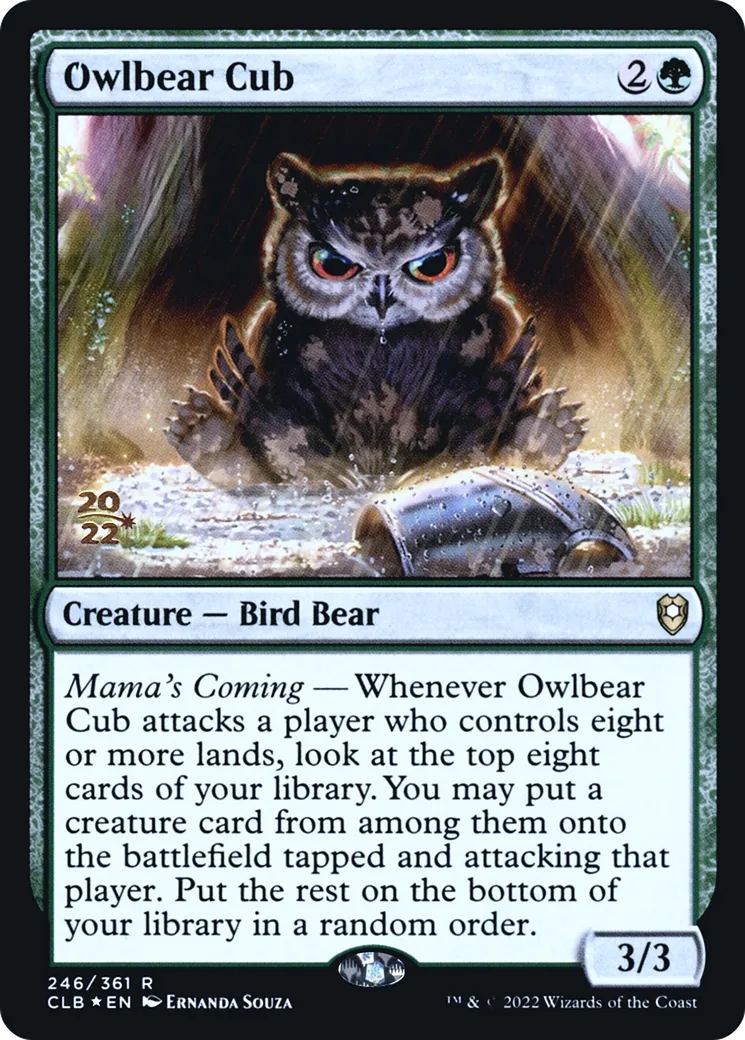 Owlbear Cub — Battle for Baldur's Gate Promos — Magic: The Gathering