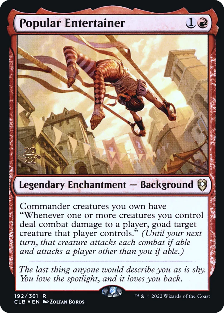 Popular Entertainer from Battle for Baldur's Gate Promos - Magic: The Gathering